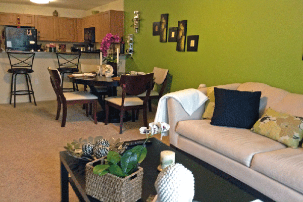 Town Park Crossing Dining Area